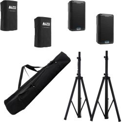 ALTO Truesonic TS 408 + Boxenständer + Schutzhüllen