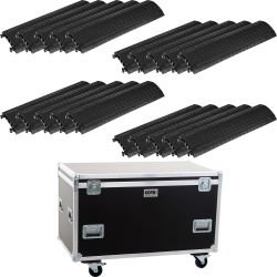 Defender Kabelbrücke MIDI 20er Pack schwarz/schwarz + Truhencase