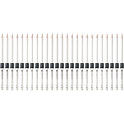 K&M 16099 Bleistift mit Magnet weiß 25er Set