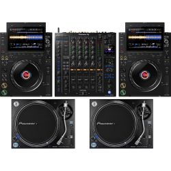 Pioneer DJ DJM-A9 Mixer + CDJ-3000X + PLX-1000 Doppelpack