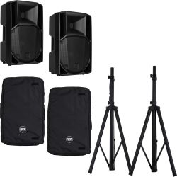 RCF ART 708-A MK V Doppelpack + Schutzhüllen + Lautsprecherstative