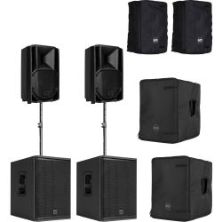 RCF 2.2 ART 708-A MK V + RCF SUB 702-AS MK III + Cover + Distanzrohr