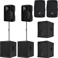 RCF 2.2 PA Set RCF ART 715-A MK V + RCF SUB 708-AS MK III + Cover + Distanzrohr