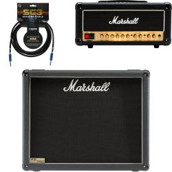 Marshall DSL 20HR + Marshall JCM MR-1936 Vintage Gitarrenbox + Kabel