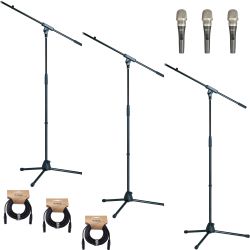 Mipro MM-59 dynamisches Supernieren-Gesangsmikrofon Dreier Bundle