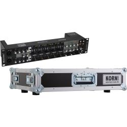 OMNITRONIC EM-550B MK2 Entertainment-Mixer + KORN Case 19 Zoll 2HE / 25cm tief
