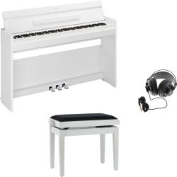 Yamaha YDP-S56 Weiß Digitalpiano + Bank + Kopfhörer Set