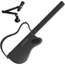 LAVA GENIE Black Sampler Guitar + LAVA GENIE Mic Schwarz
