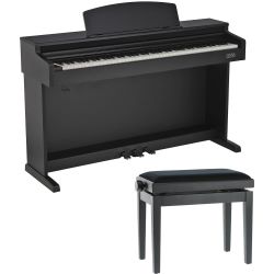 Gewa DP 520 Digitalpiano black + Pianobank