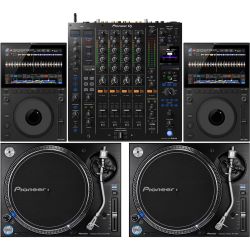 AlphaTheta CDJ-1500X 2er Set + Pioneer DJ DJM-A9