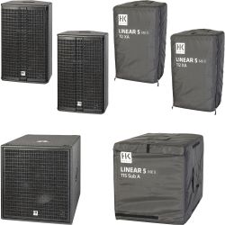 HK Audio 2.1 PA Set Linear 5 MKII 112 XA + Linear 5 MKII 115 Sub A + Cover
