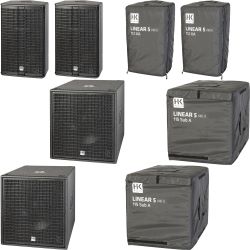 HK Audio 2.2 PA Set Linear 5 MKII 112 XA + Linear 5 MKII 115 Sub A + Cover