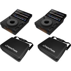 AlphaTheta CDJ-1500X Doppelpack + DJC Bags