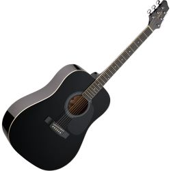 STAGG Westerngitarre SW201 schwarz