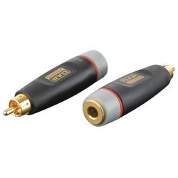 DAP Cinchstecker auf 3 pol. Klinkekupplung 6,3mm