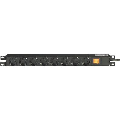 Monacor RCS-18 Rack Steckdosenleiste 19/" 1HE