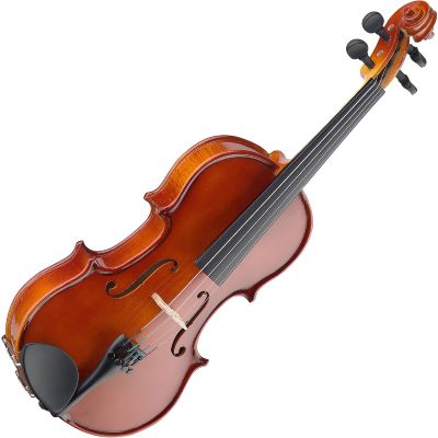 Akustische Violine Set 4/4 Geige für Anfänger mit Hard Case Schulterstütze, 