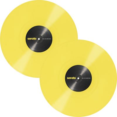  Serato Control Vinyl 12 Pair Yellow : Musical Instruments