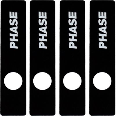 MWM Phase Magnetic Stickers, Black