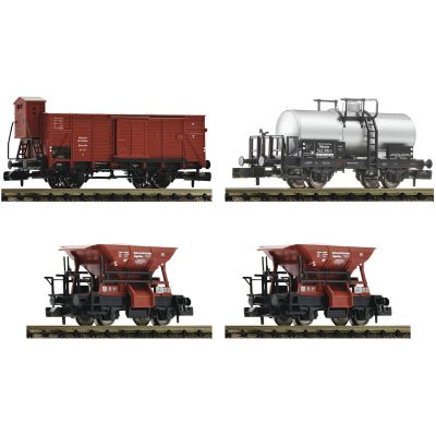 Fleischmann 6660120 N 4er Set Güterwagen DRG Epoche II