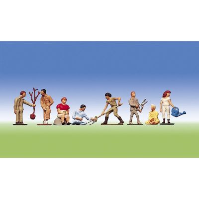 Viessmann Holzhacker Figur H0 - Mit Axt Und Hauklotz 1:87