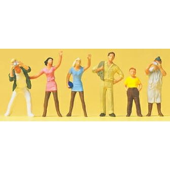 Preiser 14076 Zuschauer Figuren H0 / HO 1:87 | Modellbahn Zubehör Für Stadion Diorama