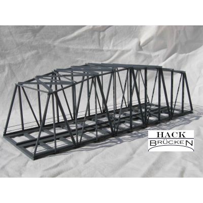 Hack Brücken 13201 Bogenbrücke 30 cm 2-gleisig, blau