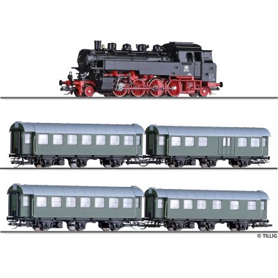 01173  Zugset der DR IIINeu Ep bestehend aus Dampflokomotive BR 99.47 