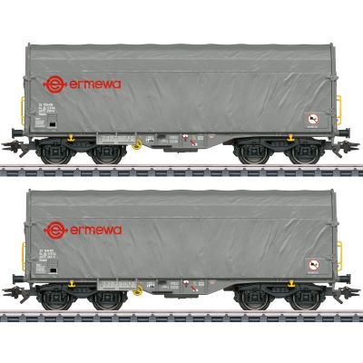 Märklin Shimmns Ermewa sliding-tarpaulin wagons