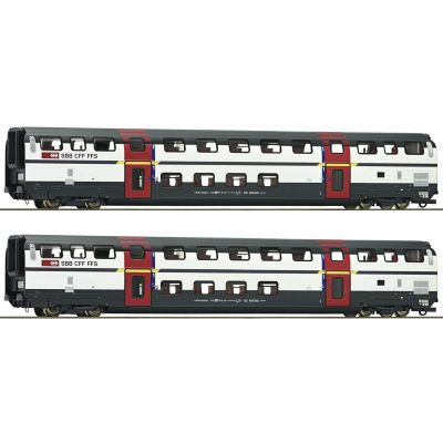 Roco 6200215 H0 2er Set IC2000 Doppelstockwagen SBB Epoche V-VI