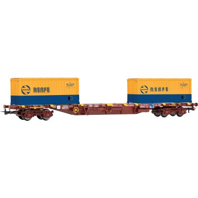 Electrotren HE6101 H0 Containertragwagen RENFE Epoche V