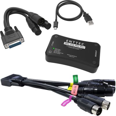 ENTTEC DMX USB Pro Interface MK2 + BO Kabel Set | music store